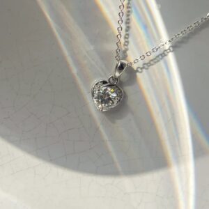 The Dainty Silver Heart Necklace